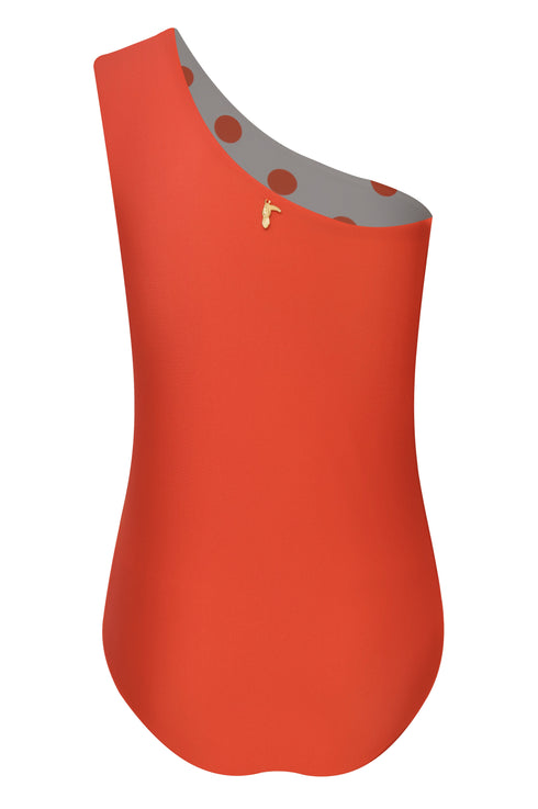 Mini Arahuac / Orange Peacock - Polka Dots