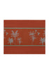 De La Falaise Cotton-Silk Sarong / Terracota Palms
