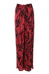 La Bamba Silk Jacquard Pants / Cherry Rainforest
