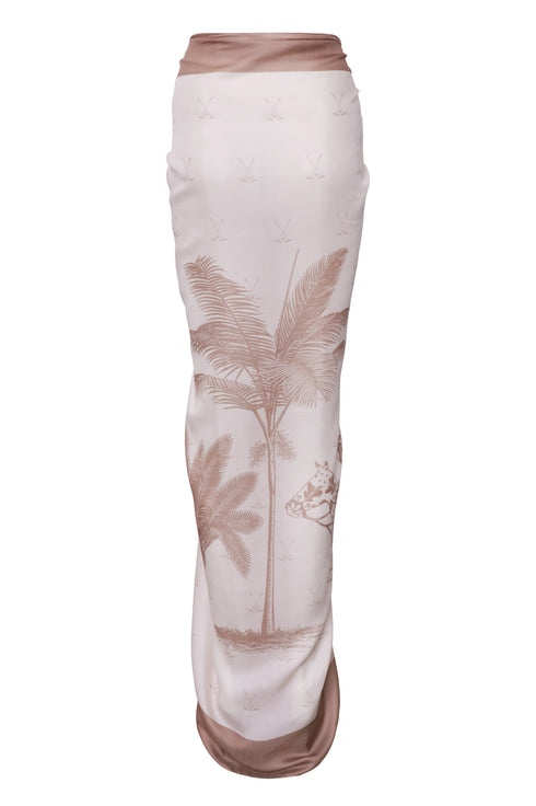 De La Falaise Cotton-Silk Sarong / Ivory