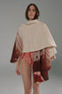 Cavalo Linen Poncho / Red Tropical Landscape