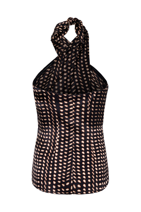 Cayetana Silk Blouse / Black Seeds