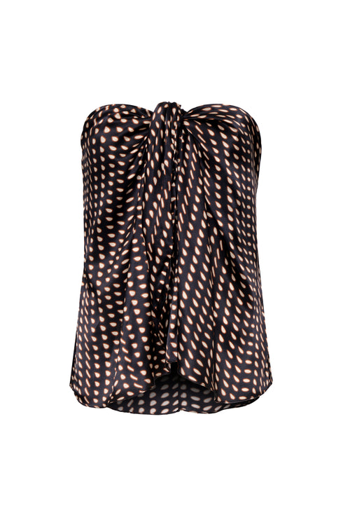 Cayetana Silk Blouse / Black Seeds