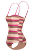 Las Balsas One Piece / Ethnic Pink Stripes