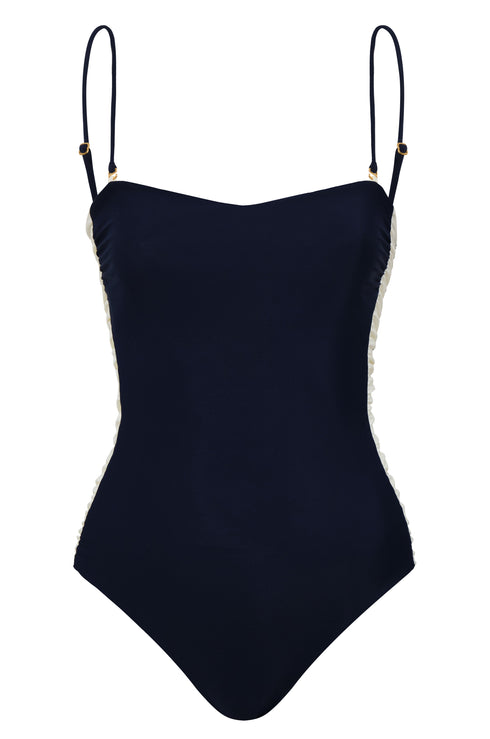 Las Balsas One Piece / Navy - Ivory