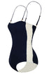 Las Balsas One Piece / Navy - Ivory