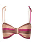 San Miguel Top / Ethnic Pink Stripes
