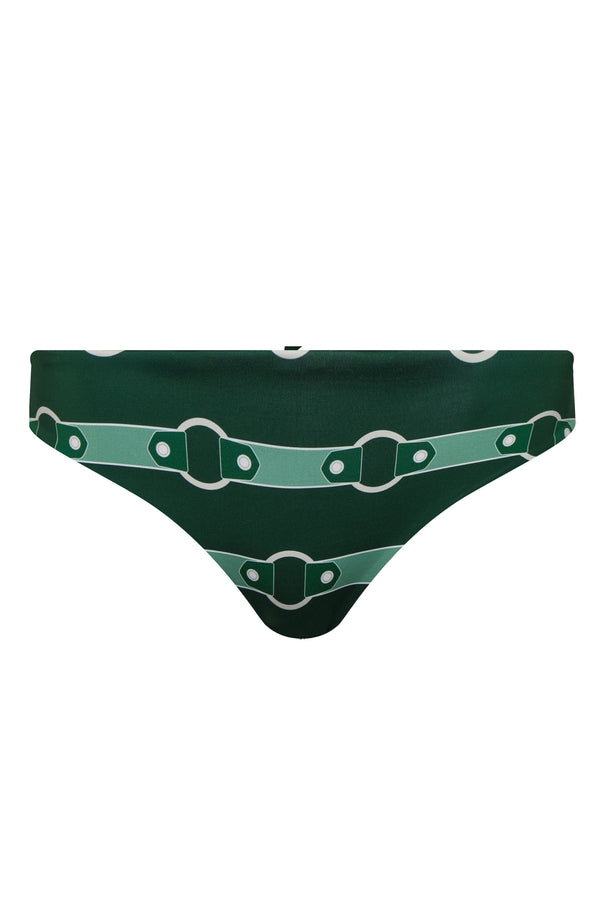 Sunset Waves Bottom / Green Horse Reins - Green