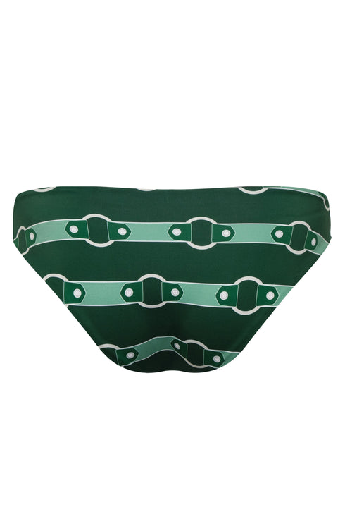 Sunset Waves Bottom / Green Horse Reins - Green