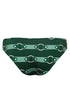 Sunset Waves Bottom / Green Horse Reins - Green