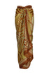 De La Falaise Cotton Silk Sarong / Yellow Intricate Shells