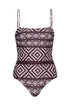 Las Balsas One Piece / Ethnic Motif - Purple