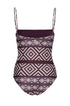 Las Balsas One Piece / Ethnic Motif - Purple