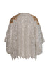 La Santamaria Palms Sequined Mini Coat / Silver & Gold