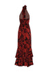 El Rocio Jacquard Maxi Dress / Cherry Rainforest