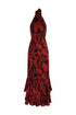 El Rocio Jacquard Maxi Dress / Cherry Rainforest