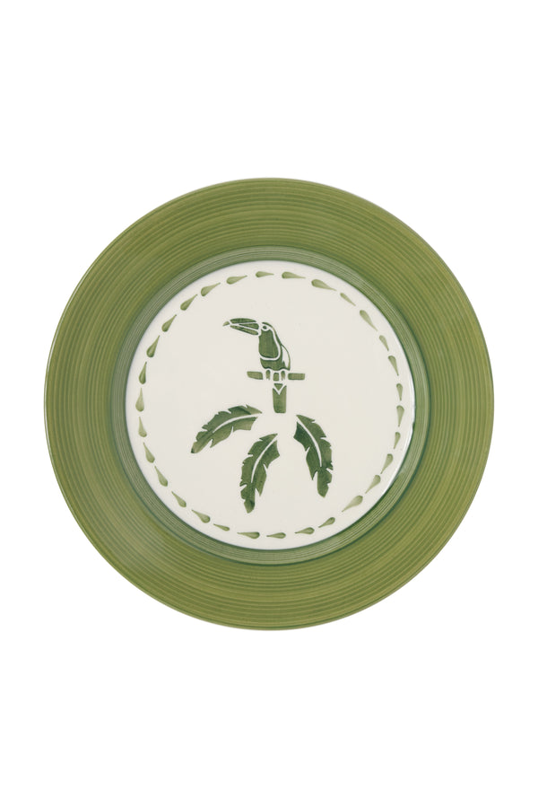 JDD Tucan Dinner Plate / Green