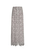 Carlota Palms Sequined Maxi Skirt / Silver