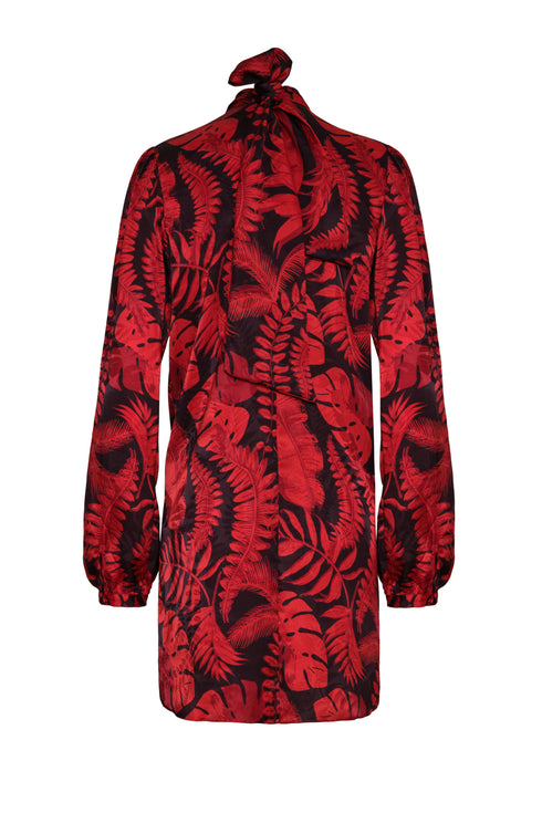 El Real Jacquard Mini Dress / Cherry Rainforest