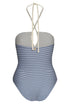 Saint Tropez One Piece / Navy Stripes - Ivory