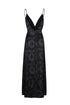 Sabina Silk Jacquard Midi Dress / Black