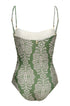 Las Balsas One Piece / Green Arabesque