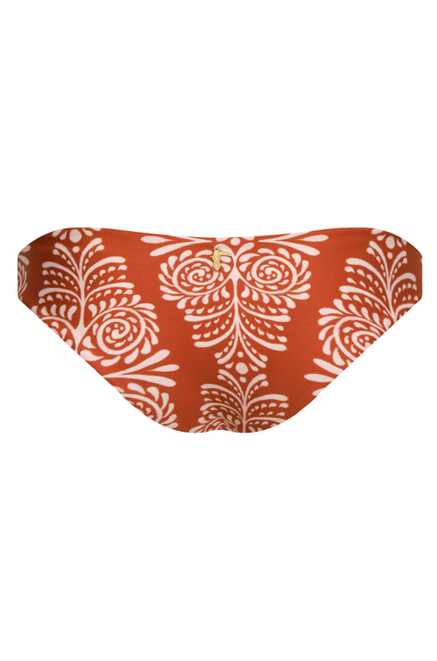 Guava Bottom / Red Arabesque - Orange Stripes