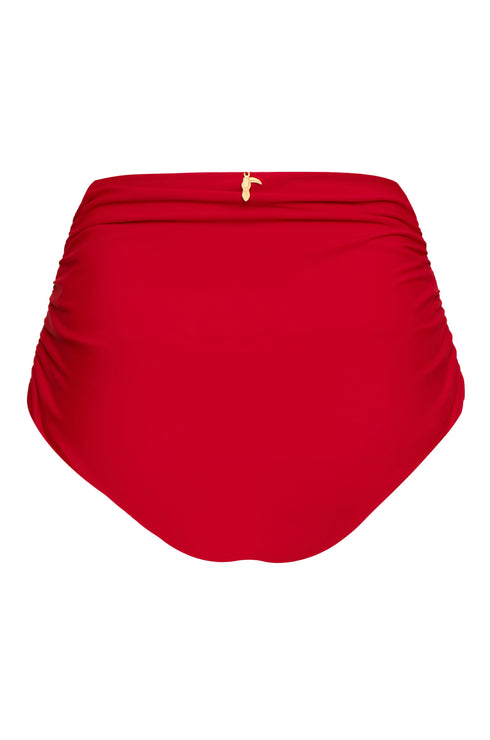 Victoria Embroidered Bottom / Red - Fuchsia