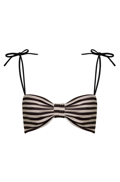 San Miguel Top / Black & White Stripes