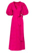 Ermita Cotton Eyelet Midi Dress / Fucsia