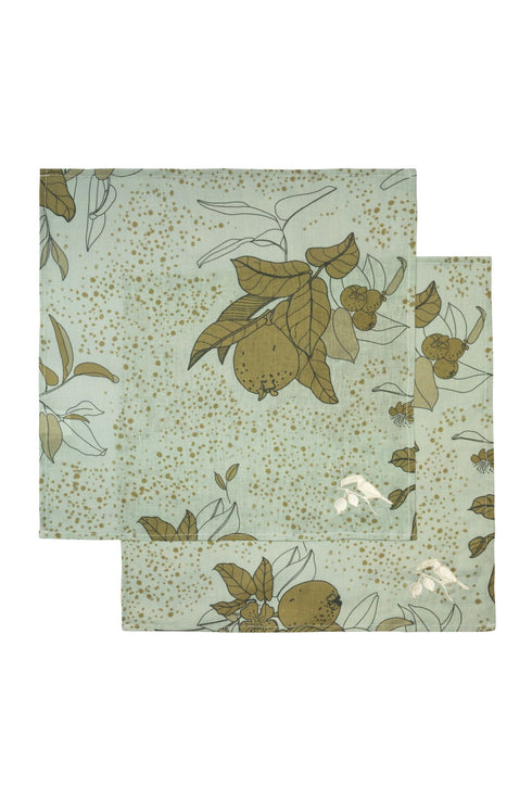 Guava Mint Linen Napkins / Set of 4