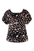 Julia Cotton Top / Black Night Ivory Pebbles