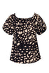Julia Cotton Top / Black Night Ivory Pebbles