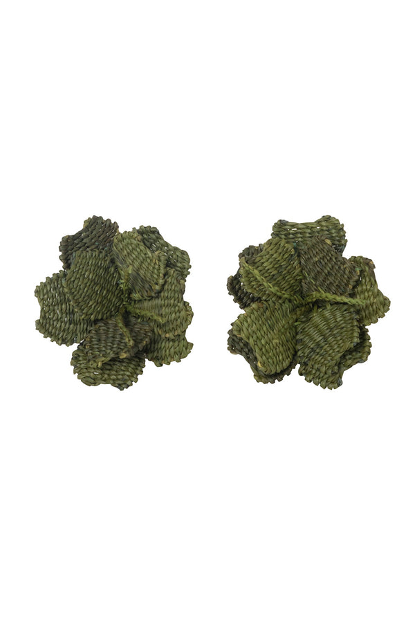 Buganvillas Earrings / Military Green