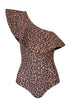 Tucan One Piece / Jaguar Print - Brown