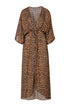 San Cipriano Cotton Silk Tunic / Jaguar Print