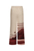 San Benito Linen Pants / Red Tropical Landscape
