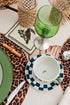 Tucan Linen Cocktail Napkin Set of 4 / Green