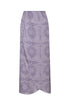 Amaime Silk Jacquard Midi Skirt / Lila Exclusive