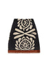 Carmelita Crepe Chine Mini Skirt / Black Arabesque