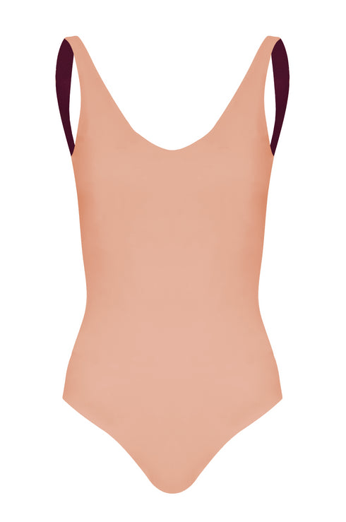 Olympic One Piece / Purple - Blush Pink
