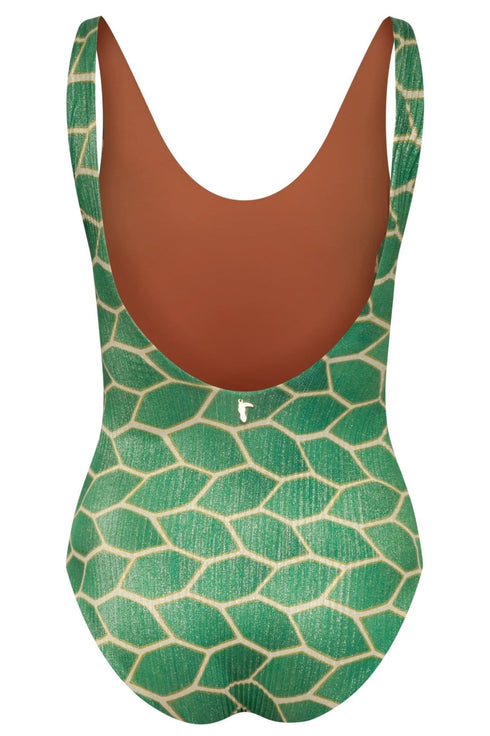 Olympic One Piece / Emerald Maxi Scales - Western