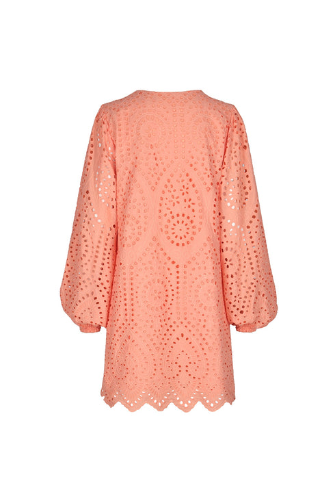 San Marco Eyelet Mini Dress / Apricot