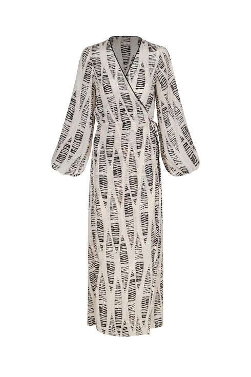 Guayacan Silk Blouse / Ivory Wine Seeds