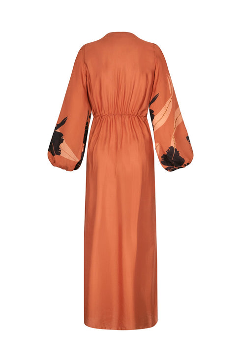 Tertulia Martellato Silk Maxi Dress / Terra Orchideas