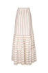 Julieta Linen Maxi Skirt / Lila Stripes