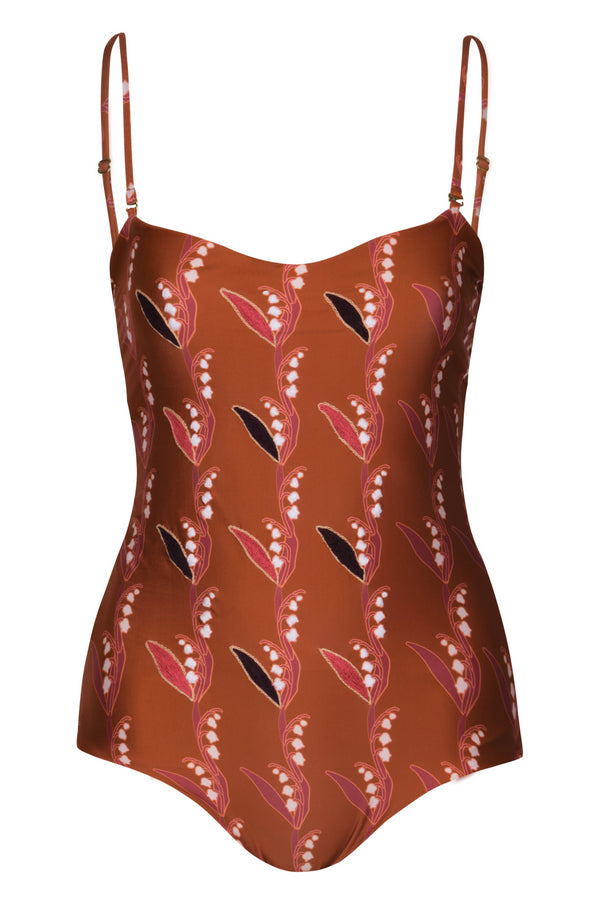 Esteros One Piece Hand Embroidered / Terra Flor de Mayo