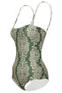 Las Balsas One Piece / Green Arabesque