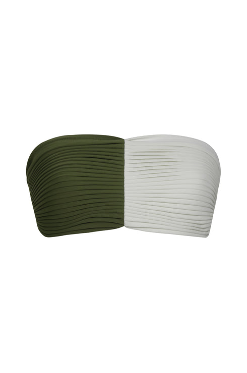 Emma Top / Green - Ivory