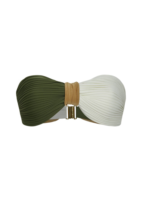 Emma Top / Green - Ivory